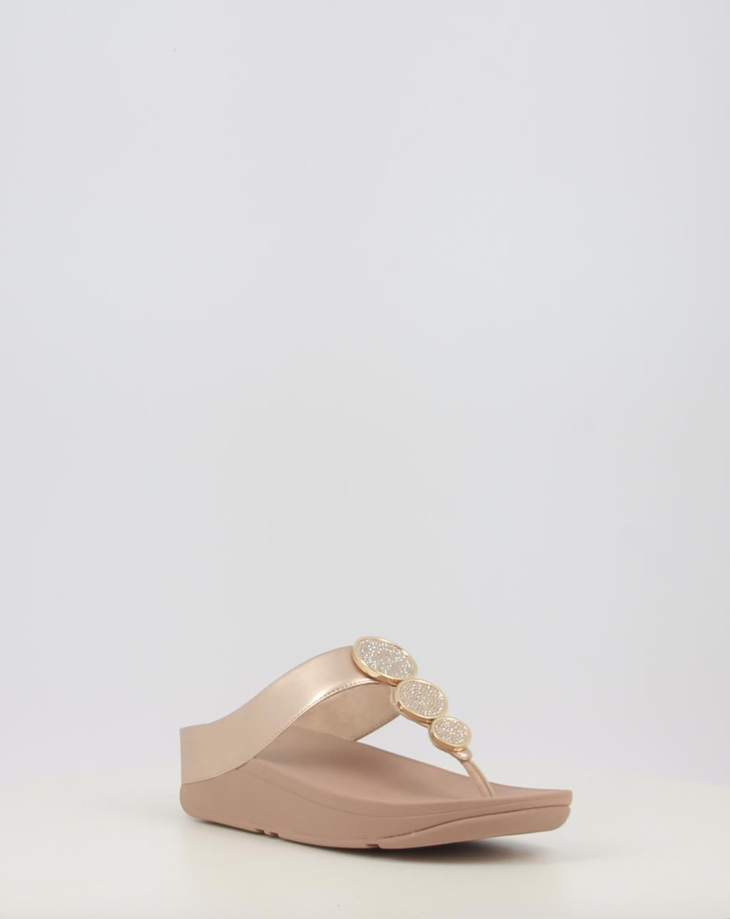 HALO BEAD CIRCLE METALLIC TOE POST SANDALS