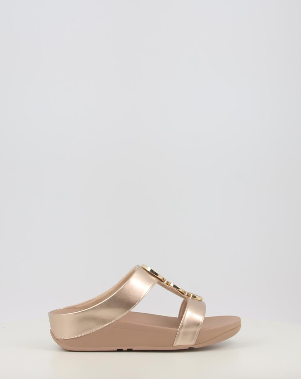 HALO BEAD CIRCLE METALLIC TOE POST SANDALS
