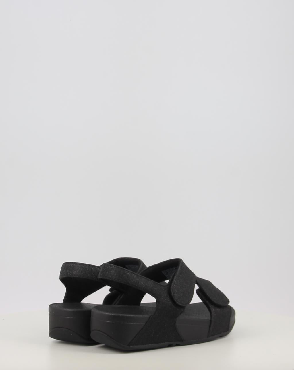 LULU ADJUSTABLE SHIMMERLUX BACK STRAP SANDALS