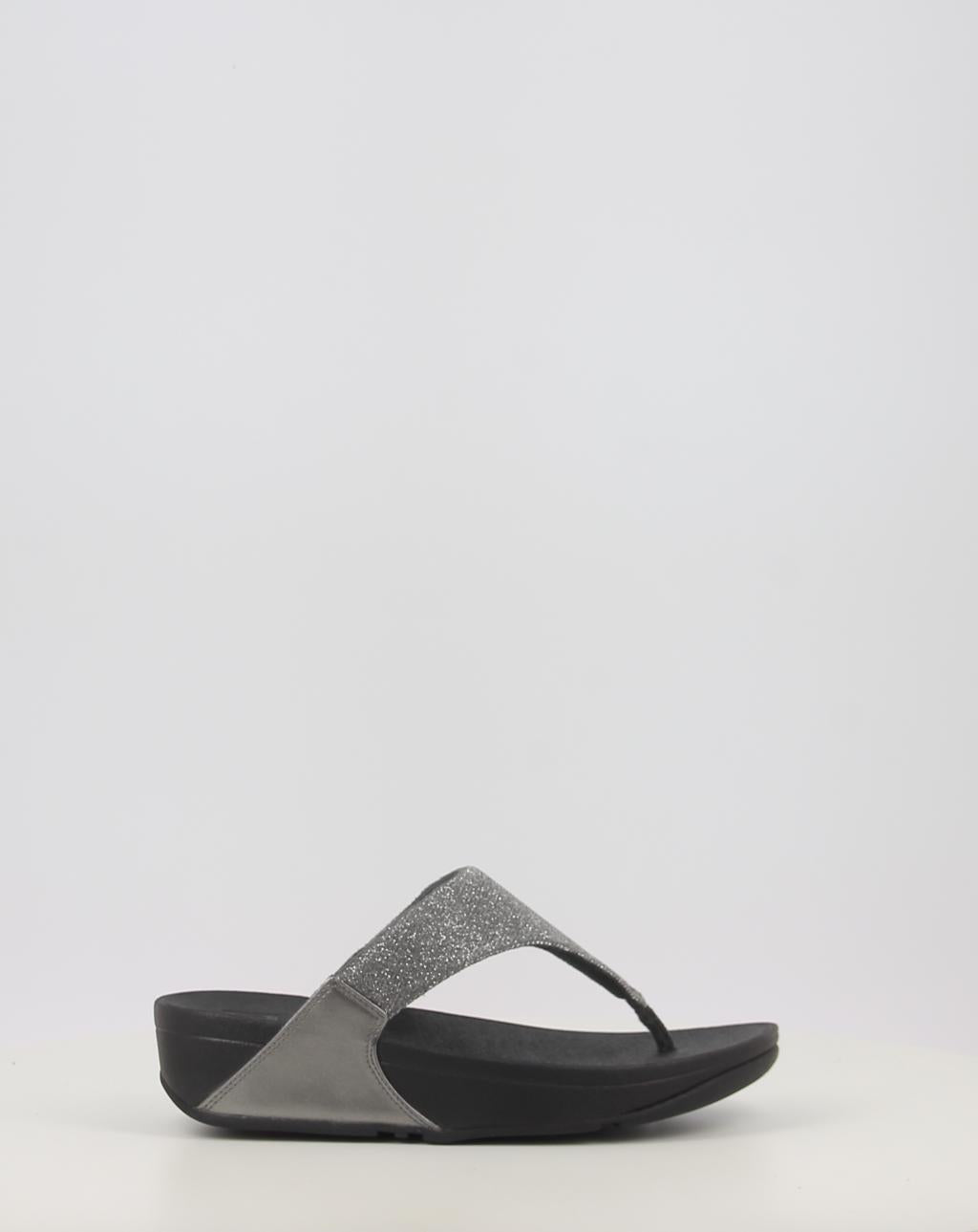 LULU SHIMMERLUX TOE POST SANDALS