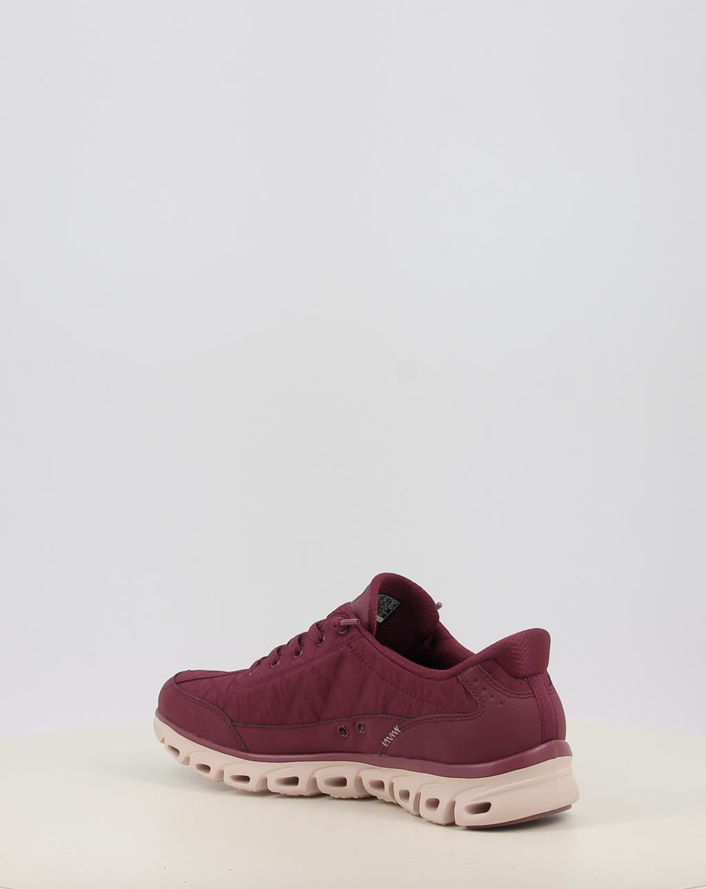 Zapatillas SKECHERS SLIP-INS: GLIDE-STEP - COZY FIT granate, foto 4 de 8