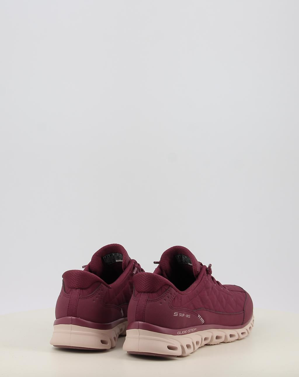 Zapatillas SKECHERS SLIP-INS: GLIDE-STEP - COZY FIT granate, foto 7 de 8